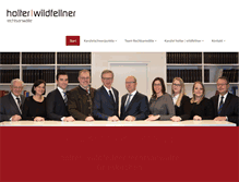 Tablet Screenshot of holter-wildfellner.at